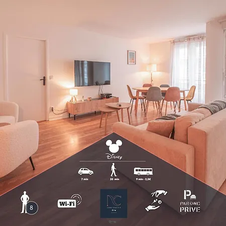 *Disneyland-Paris* 8Pers, Wifi, 2 Parkings Serris Exterior photo